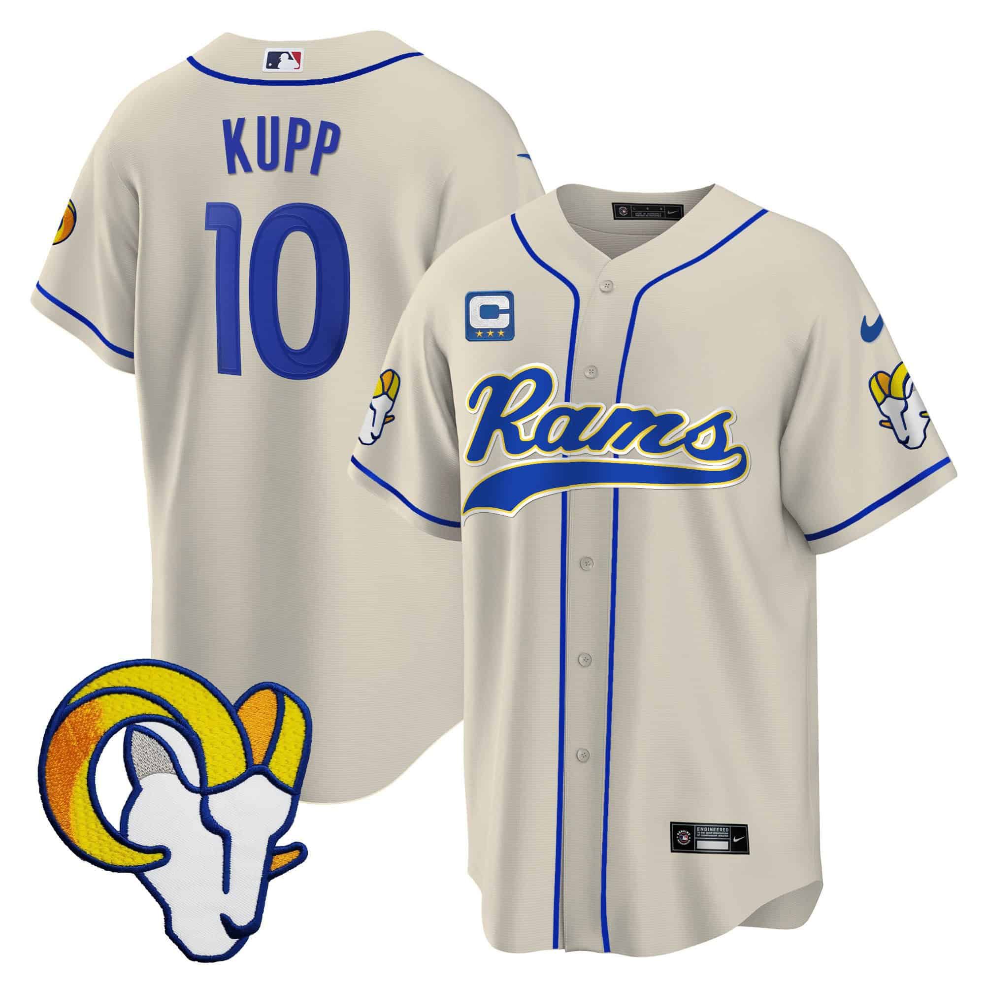 Men Los Angeles Rams #10 Kupp Grey 2024 Nike Baseball NFL Jersey->indianapolis colts->NFL Jersey